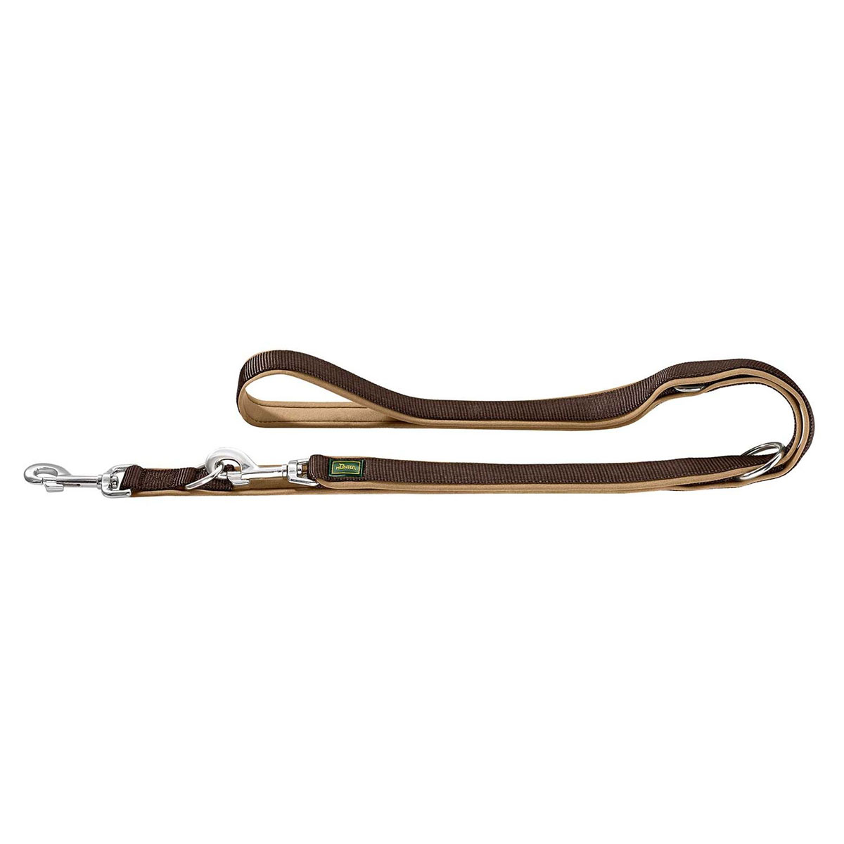 Hunter  Verstellbare Führleine Neopren braun/karam 10/200 | 863071