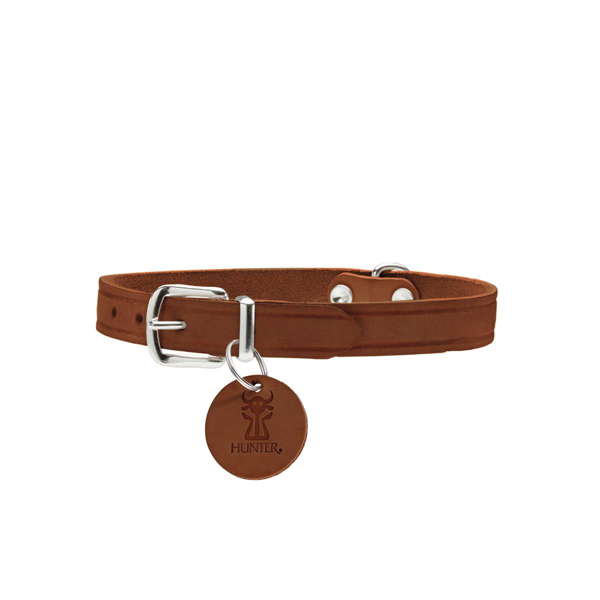 Hunter  Halsband Aalborg Softvollrindleder cognac 60 | 865624