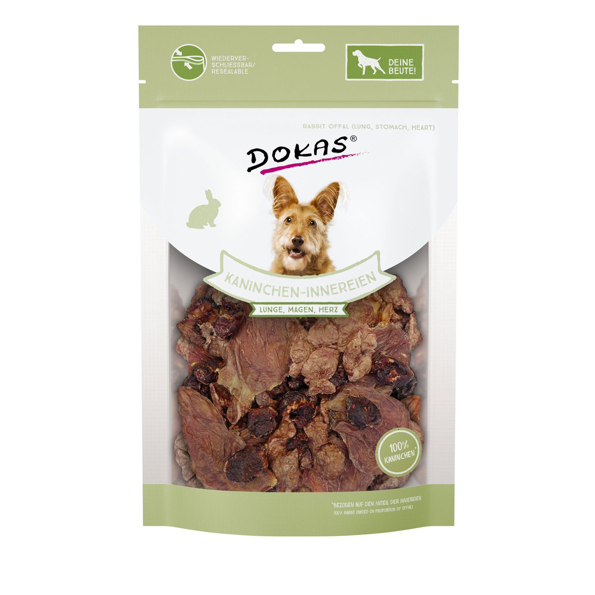 Dokas  Snack Kaninchen-Innereien 100g | 869384