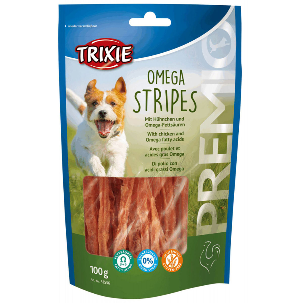 Trixie  Premio Omega Stripes Hühnchen 100g | 894044