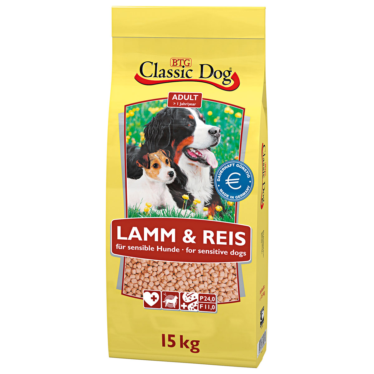 Classic Dog  Trockenfutter Lamm und Reis 15 kg | Lamm & Reis | 901298