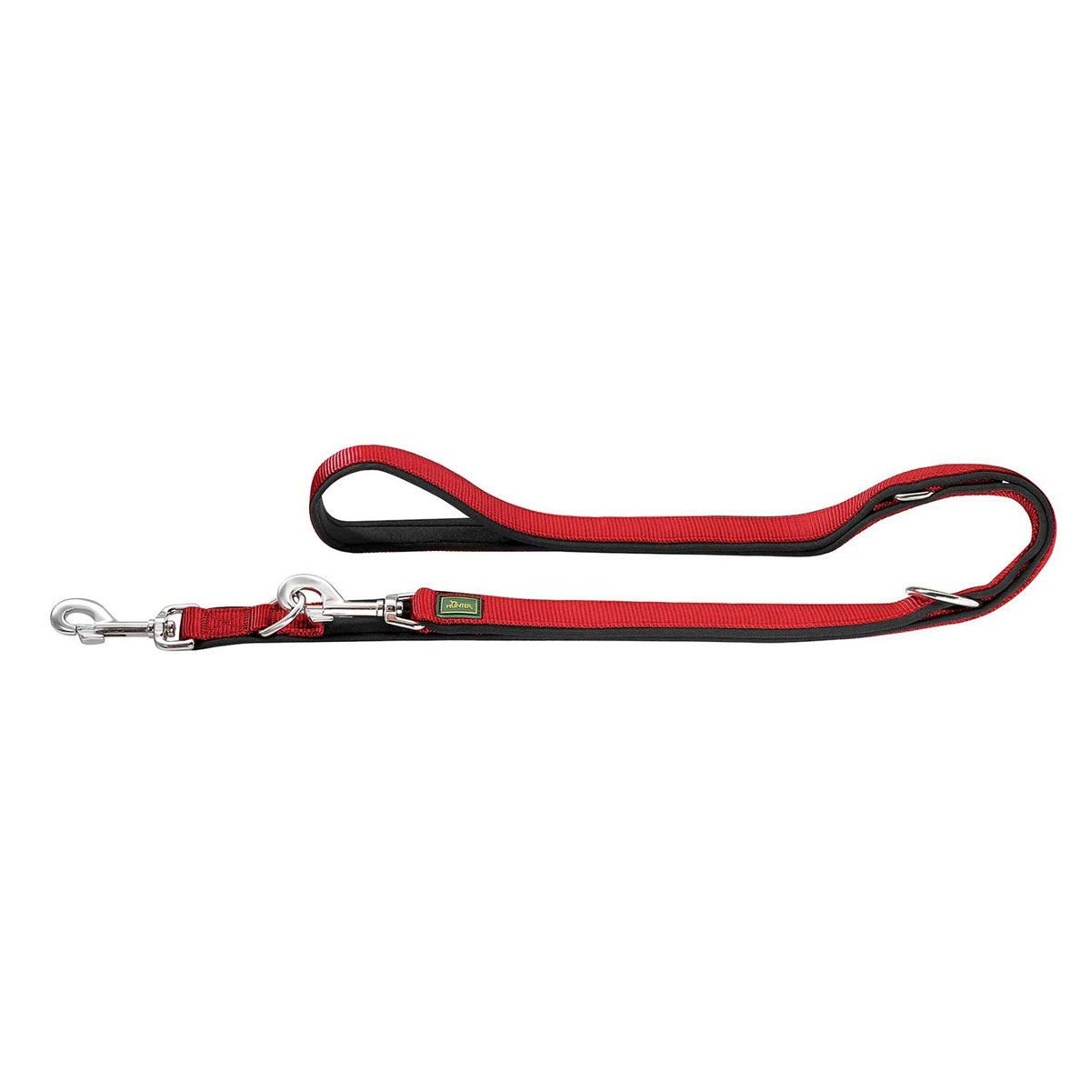 Hunter  Verstellbare Führleine Neopren rot/schw 25/200 | 924038