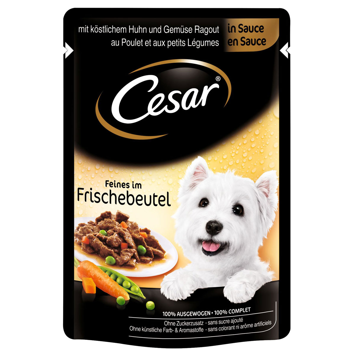 Cesar  Feines mit Huhn Gemüse in Sauce 100g-Portionsbeutel | 927182