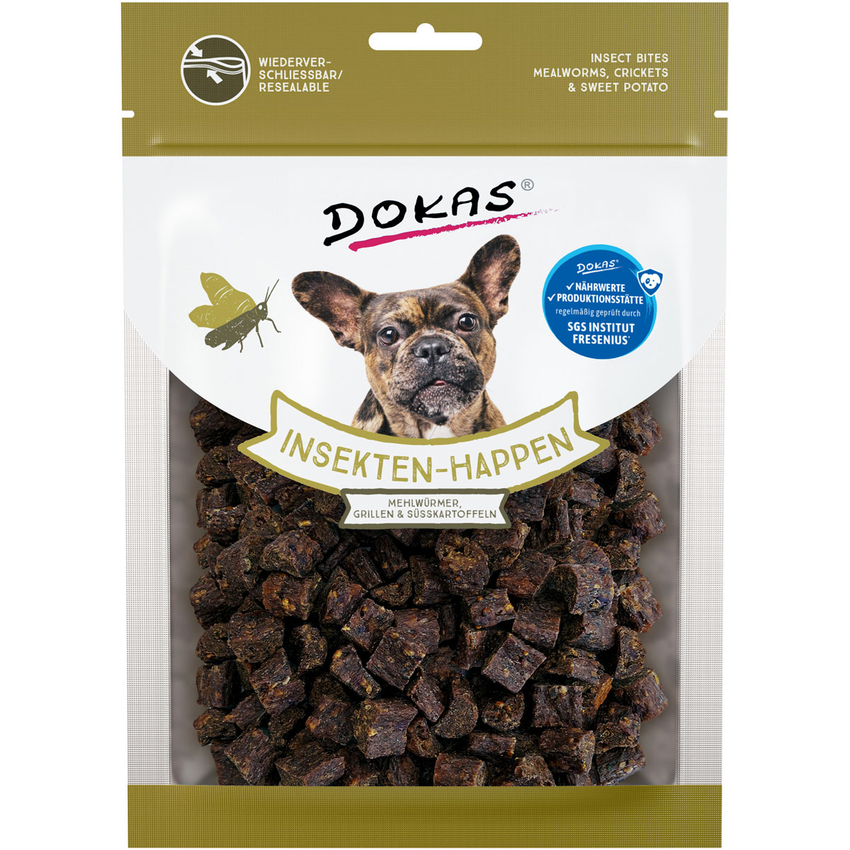 Dokas  Insekten-Happen Mehlwürmer Grillen Süßkartoffel 100 g | 928038