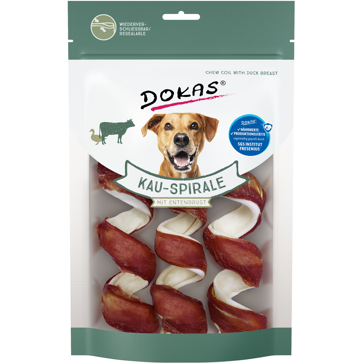 Dokas  Snack Kau-Spirale Entenbrust 3 St 110g | 928046